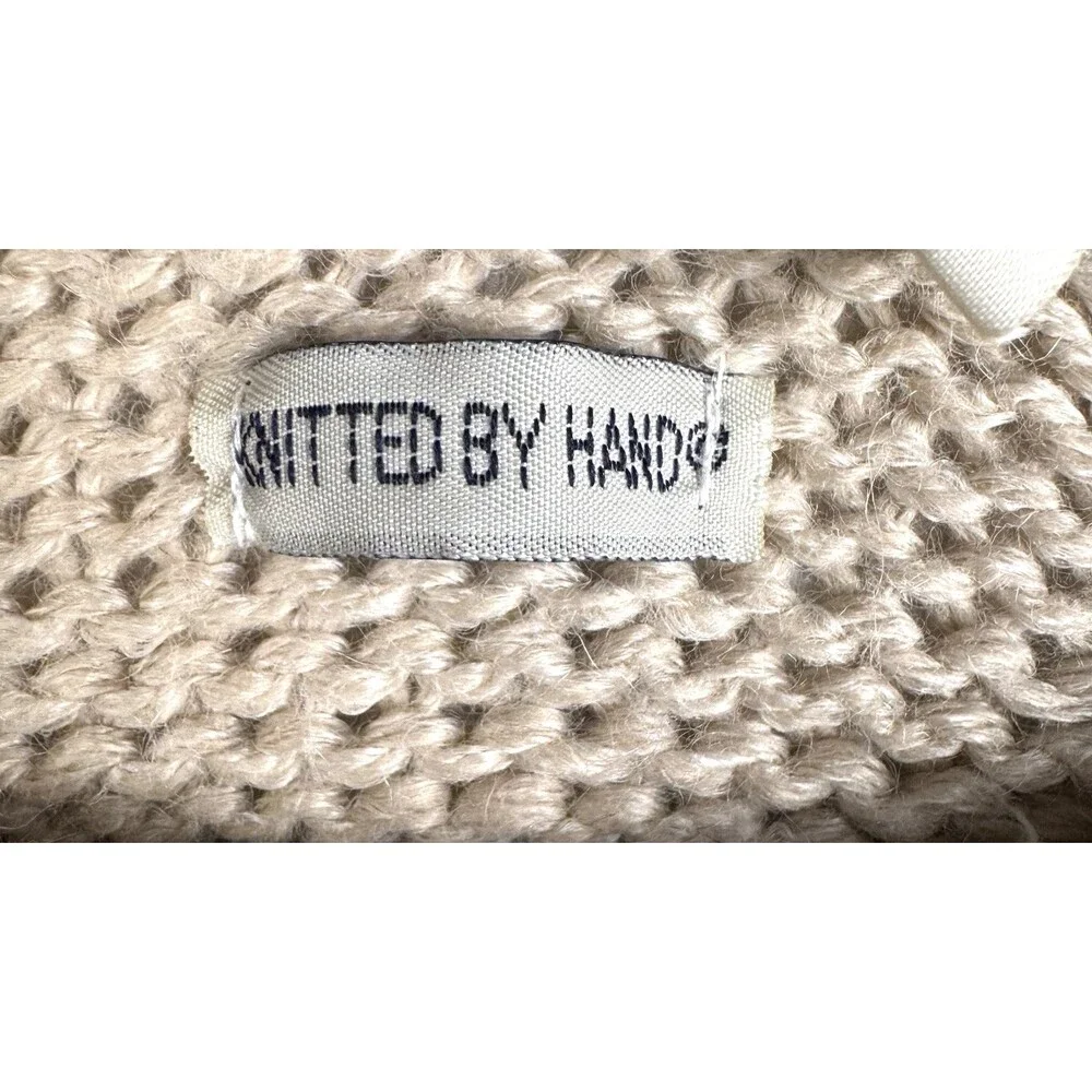 Vintage Classic Elements Sweater‎ Womens Medium Beige Cottagecore Grandmacore